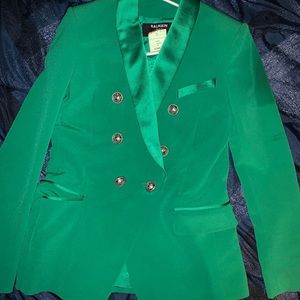 Genuine Authentic Balmain Green Structured Blazer